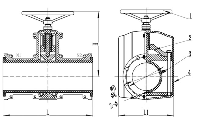 GJ41X-10管夹阀