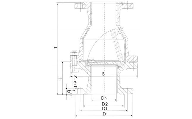 衬氟止回阀H44F46-10C